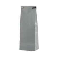 Silver tin tie for paper bags